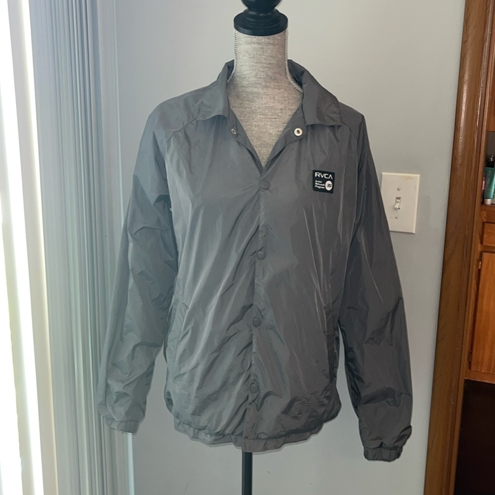 Rvca Men's Grey Jacket Size S Like Newrvca